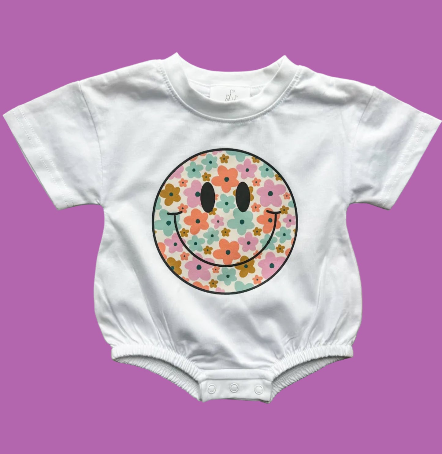 Groovy Smile T-shirt Bubble Romper