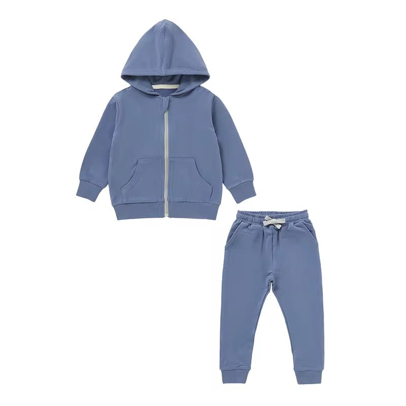 Blue Jay Organic Cotton 2-Piece Zip Jogger Sweatsuit