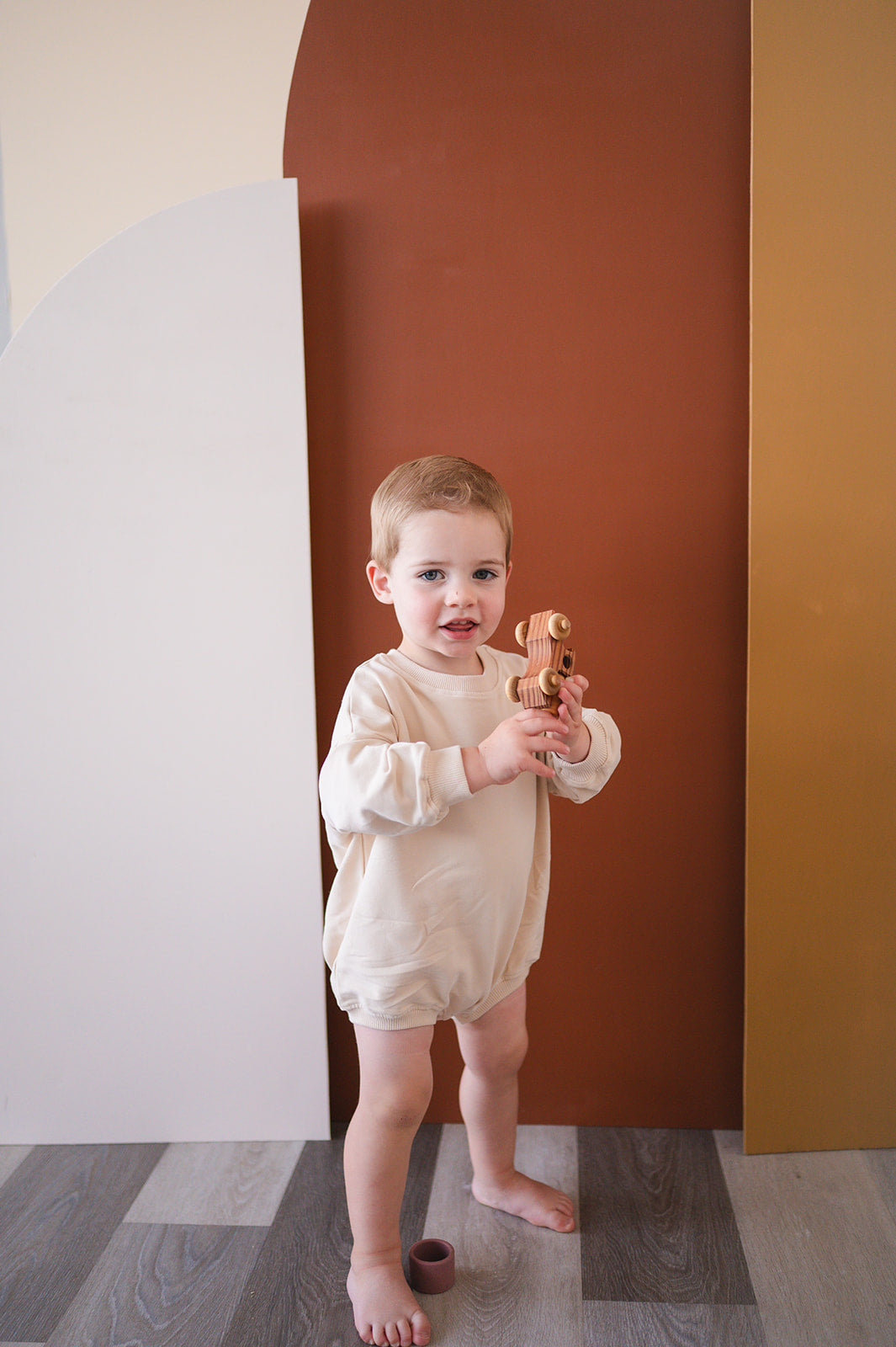 Oversized Cozy Romper - Beige