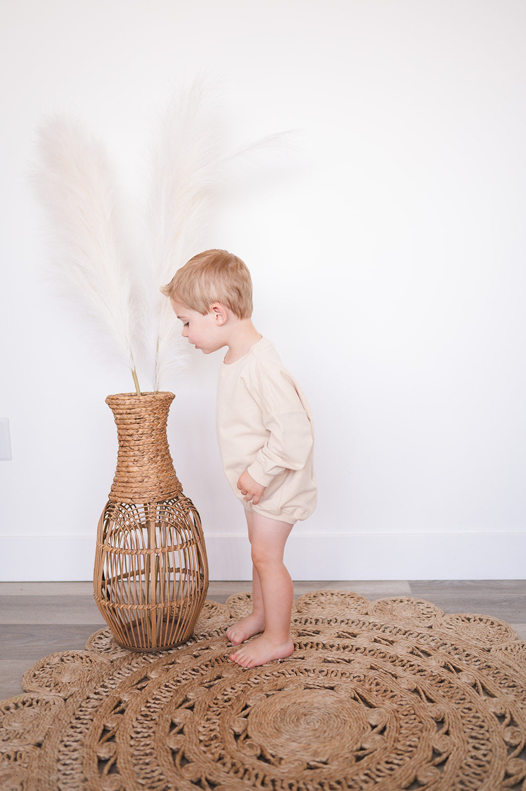 Oversized Cozy Romper - Beige