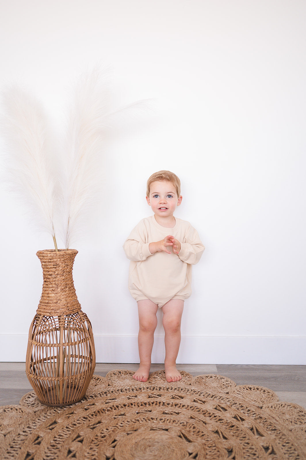 Oversized Cozy Romper - Beige