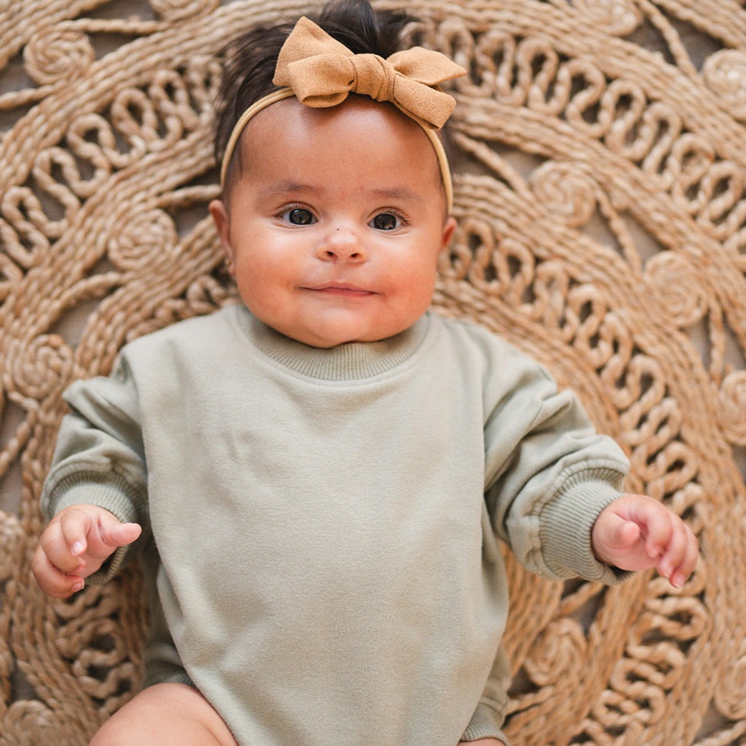 Oversized Cozy Romper - Sage