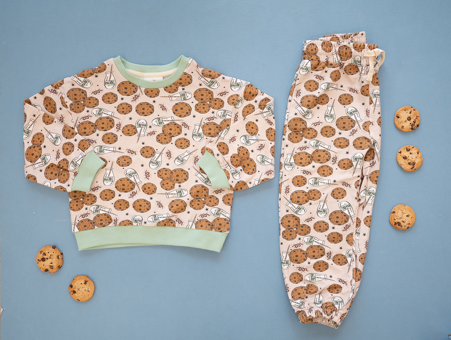 Milk & Cookies Cozy Bubble Sweatsuit