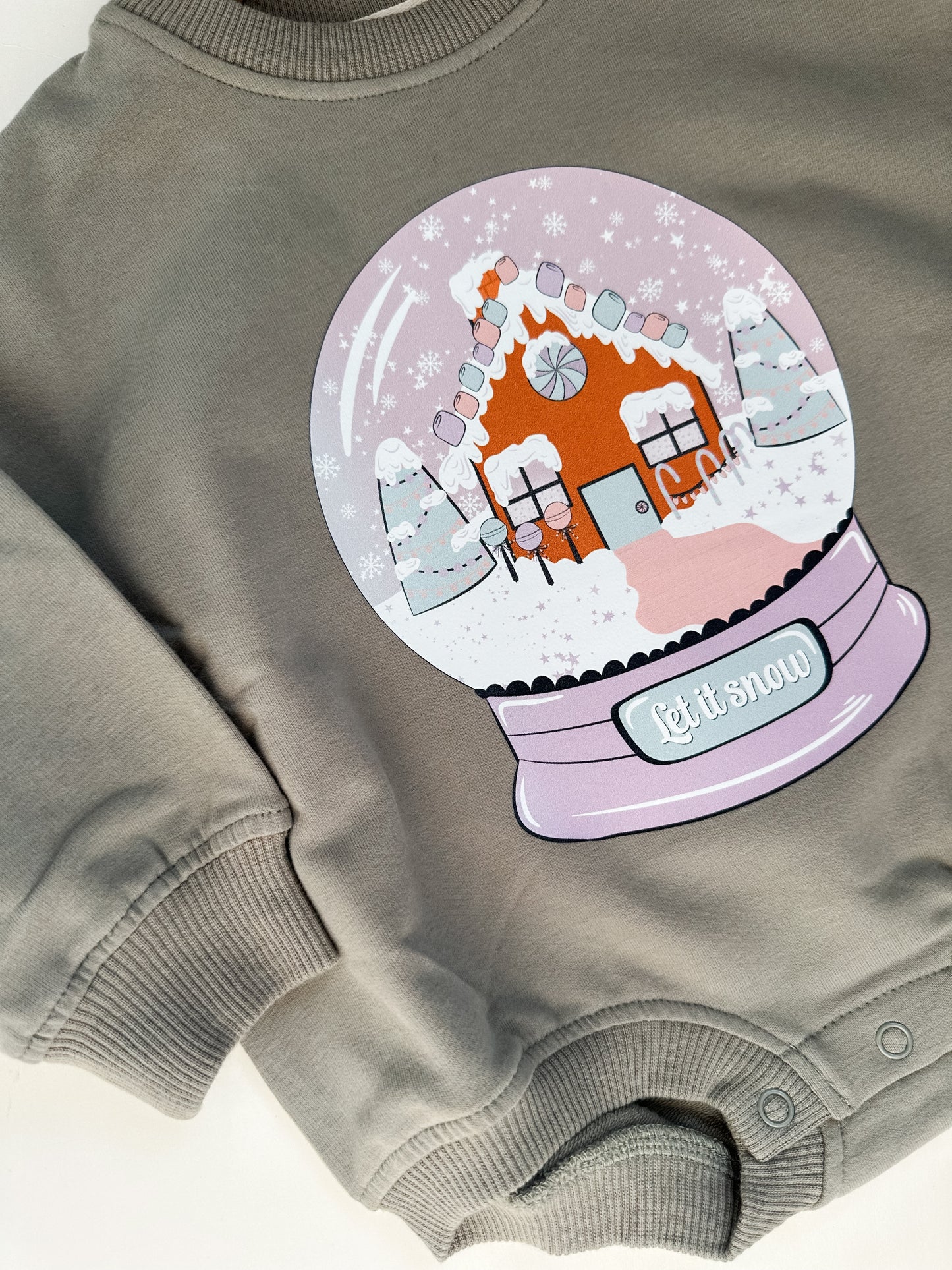 Snow Globe Oversized Cozy Romper