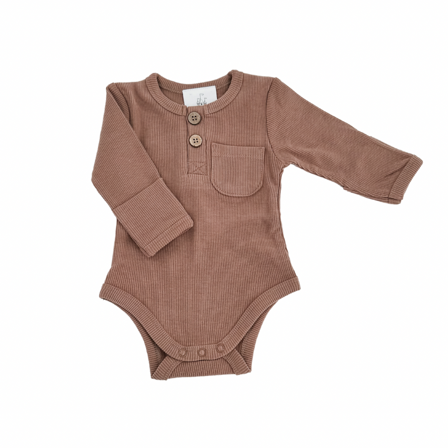 Mocha Ribbed Cotton BodySuit