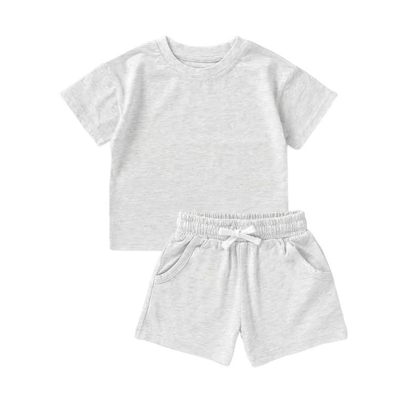 Organic Cotton 2 Piece Set- Stone