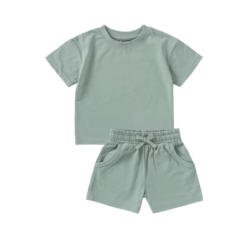 Organic Cotton 2 Piece Set- Coastal Sage
