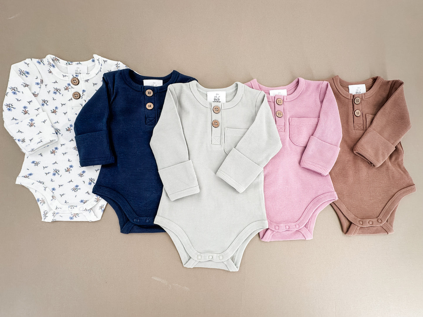 Seasage Ribbed Cotton Bodysuit (Final Sale Clearance)