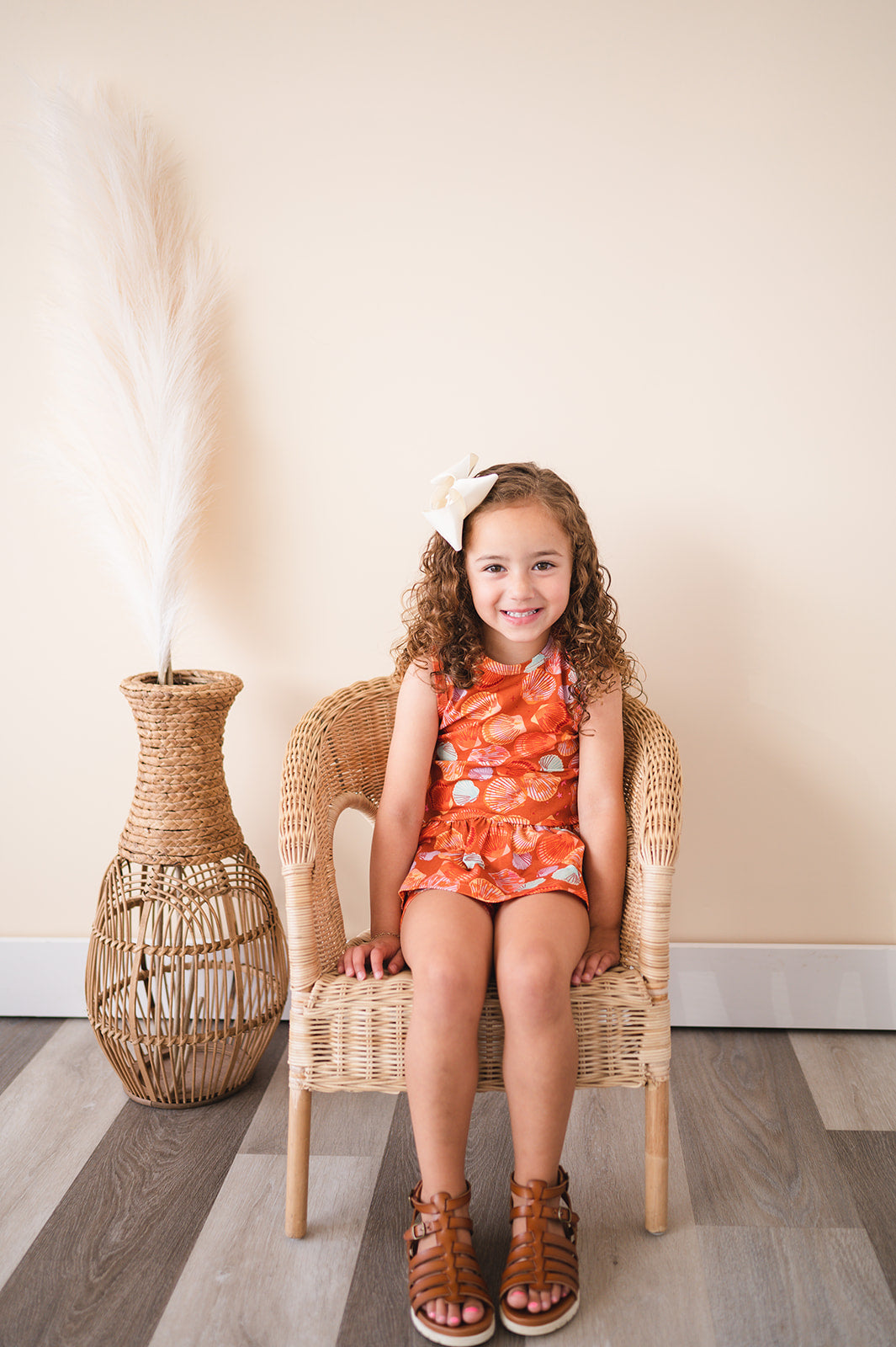 Peplum Tank & Shorties - Boho Sea Shell