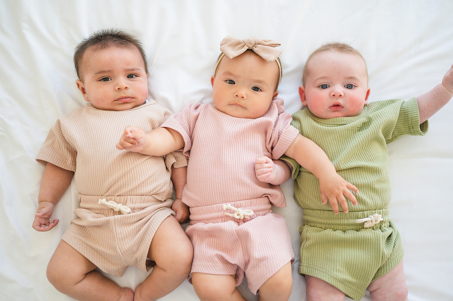 Waffle Knit Set- Beige