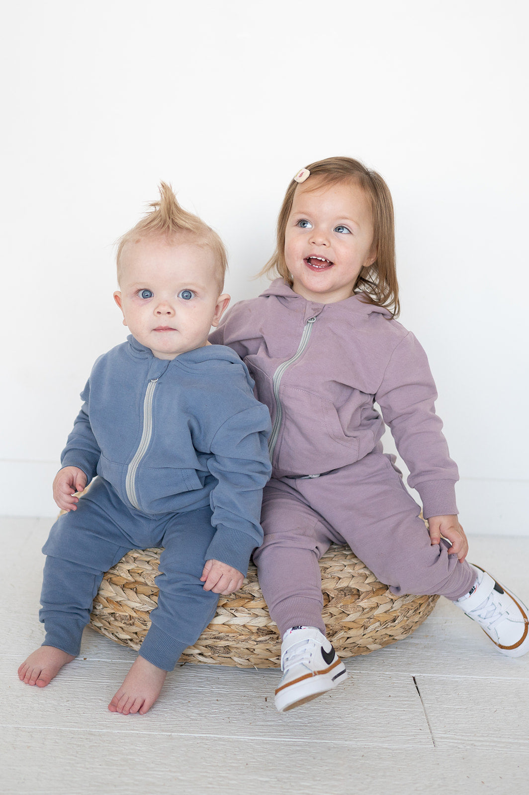 Lavender Organic Cotton 2-Piece Zip Jogger Sweatsuit
