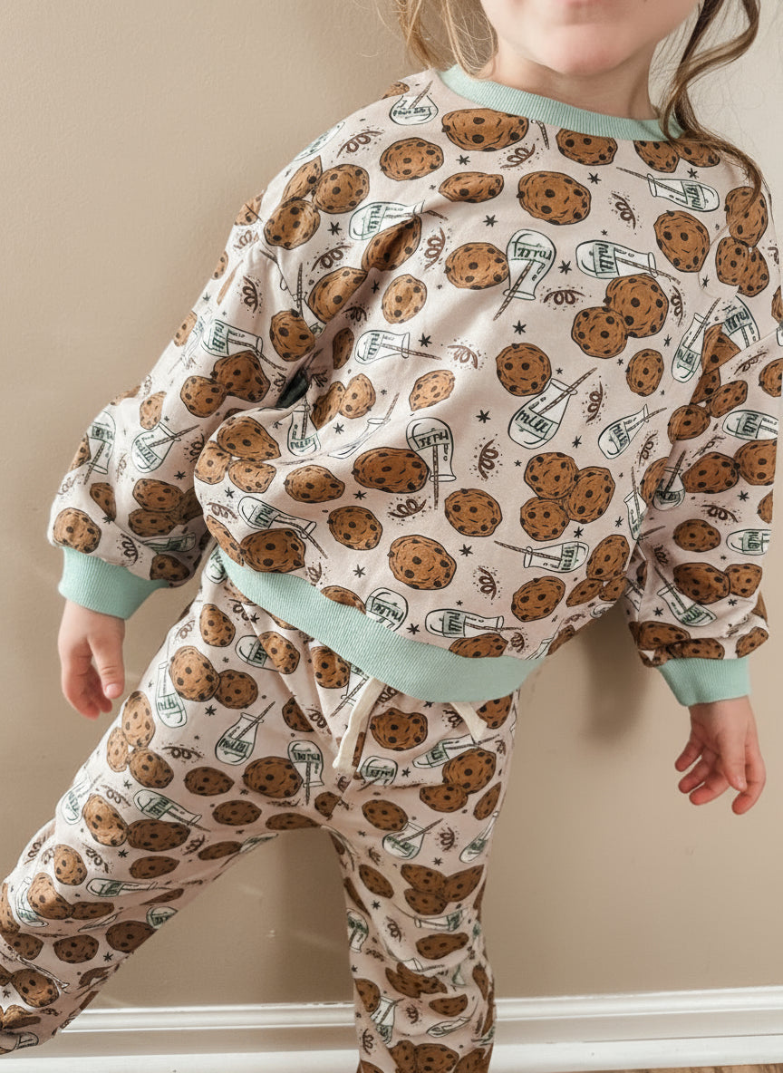 Milk & Cookies Cozy Bubble Sweatsuit