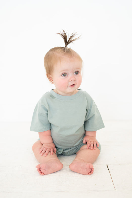 Organic Cotton 2 Piece Set- Coastal Sage