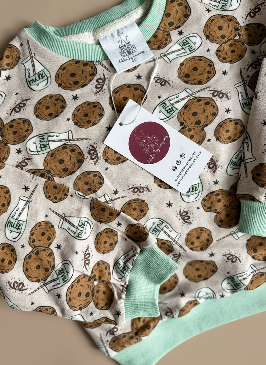 Milk & Cookies Cozy Bubble Sweatsuit
