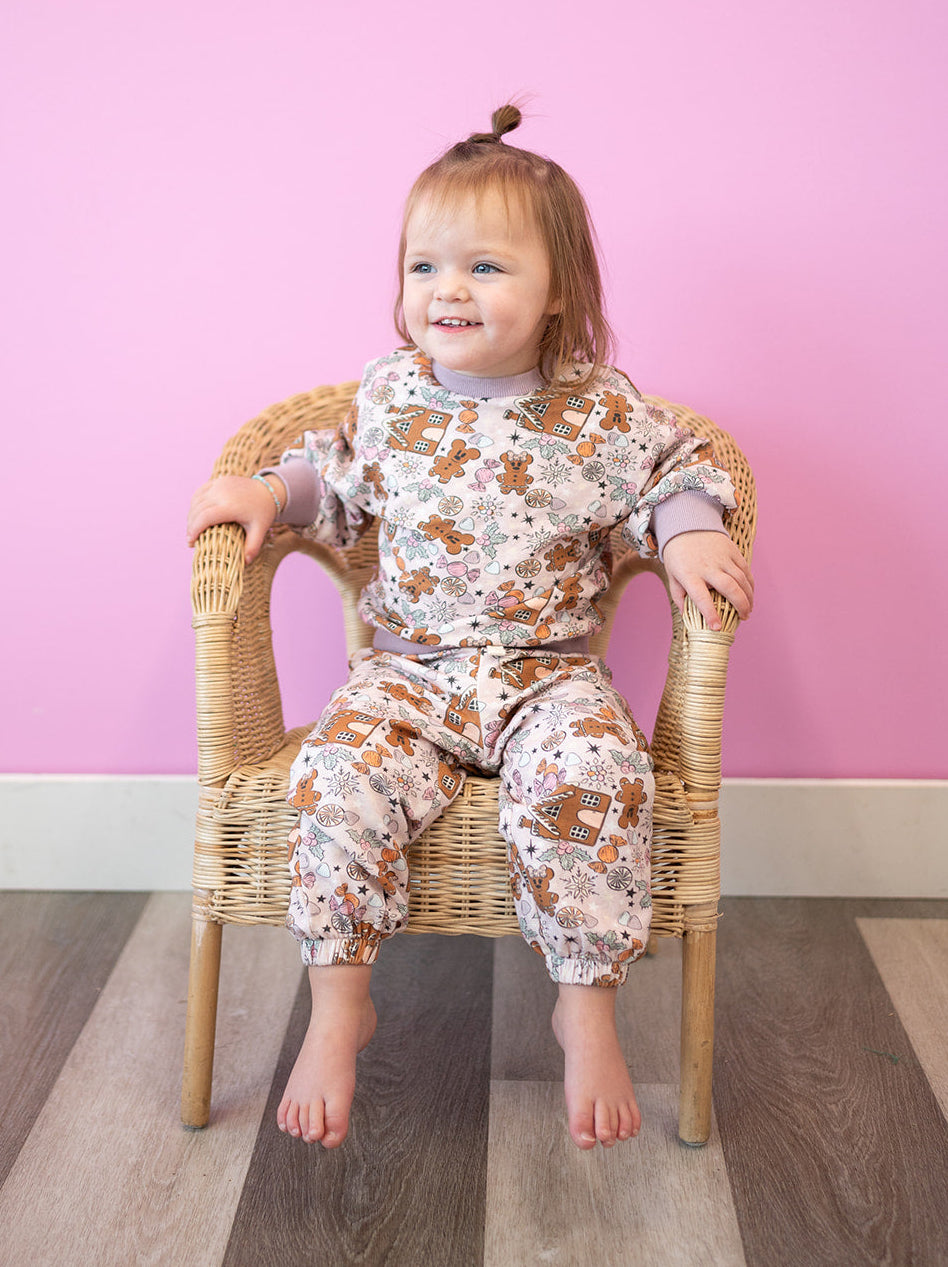 Gingerbread Sweets Cozy Bubble Sweatsuit