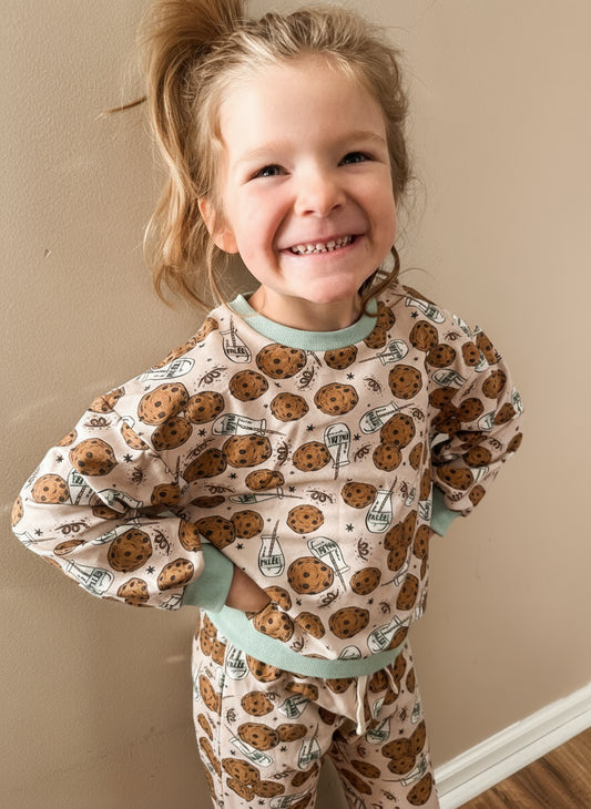 Milk & Cookies Cozy Bubble Sweatsuit