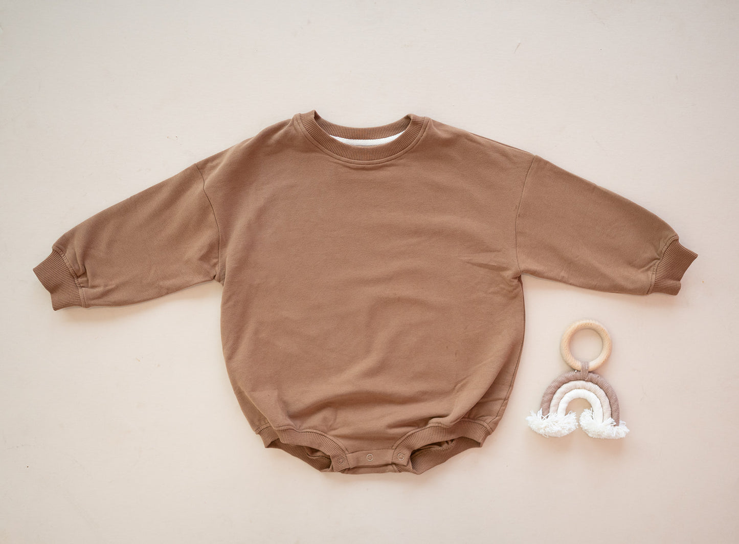 Oversized Cozy Romper - Cocoa