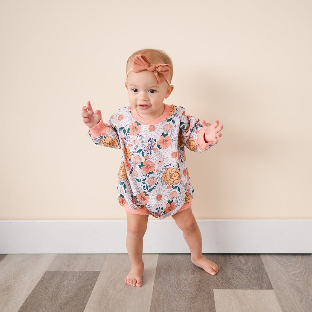 3T offers love and grow orange blossom romper