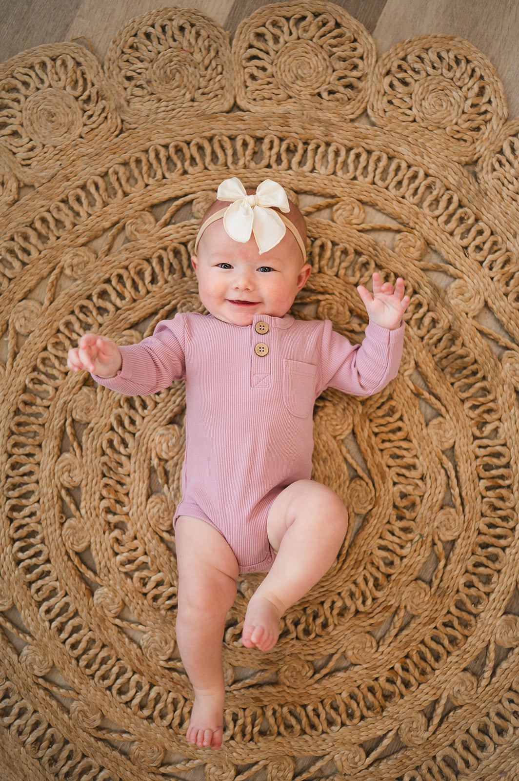 Light Lavender Ribbed Cotton Bodysuit