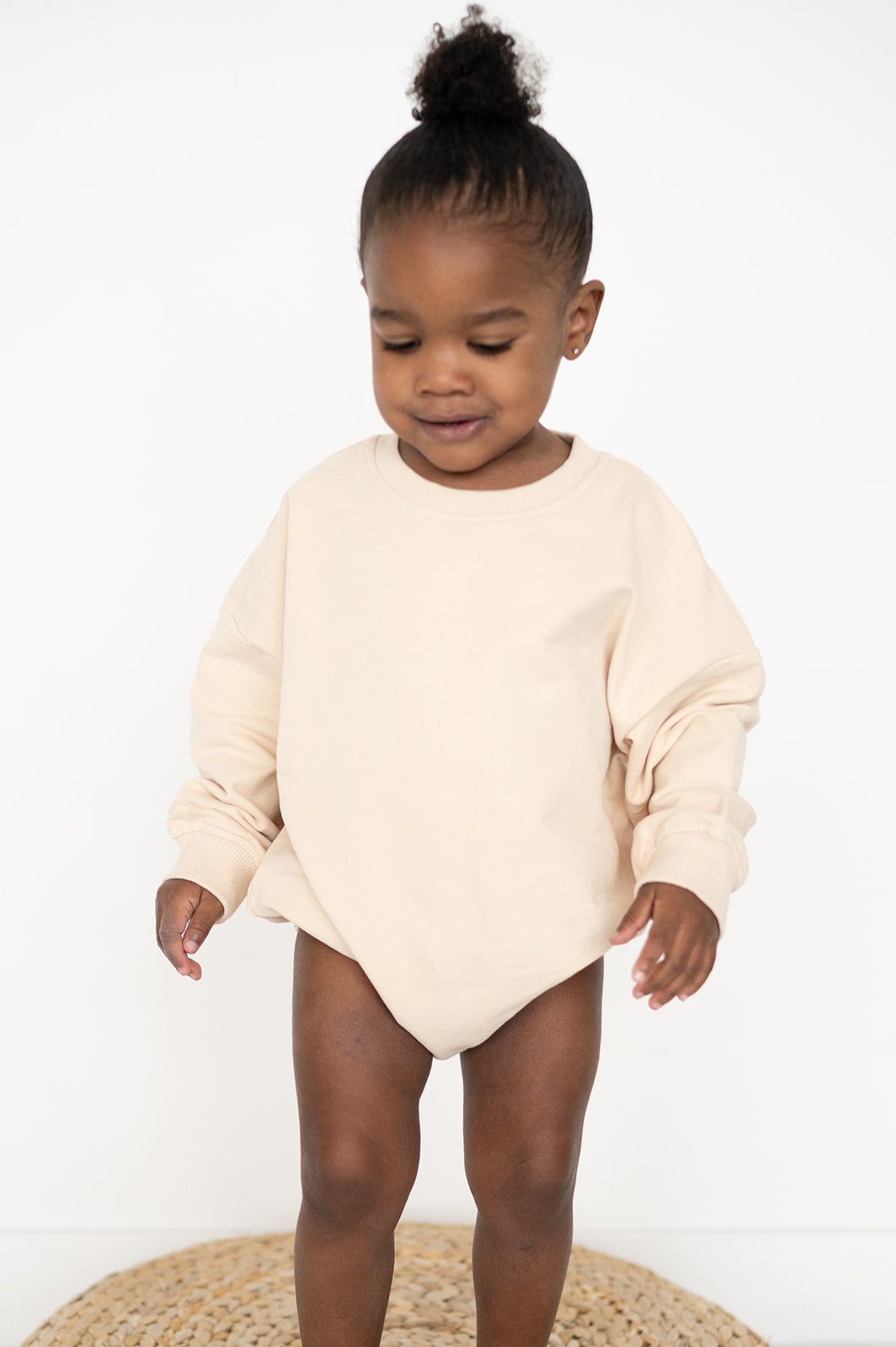 Oversized Cozy Romper - Vanilla