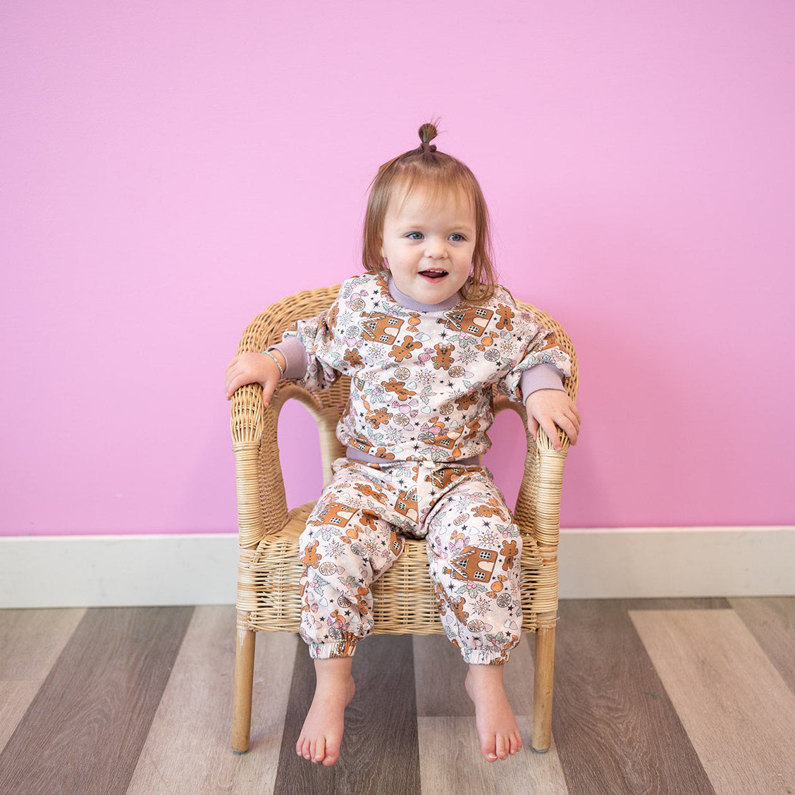 Gingerbread Sweets Cozy Bubble Sweatsuit