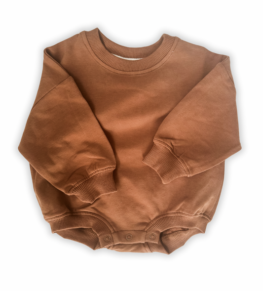 Oversized Cozy Romper - Cocoa