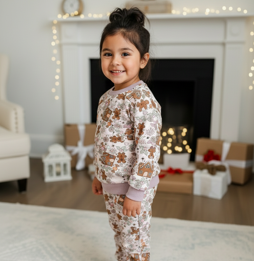 Gingerbread Sweets Cozy Bubble Sweatsuit