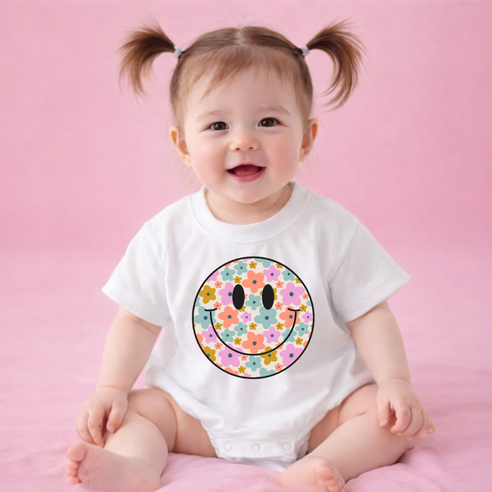 Groovy Smile T-shirt Bubble Romper