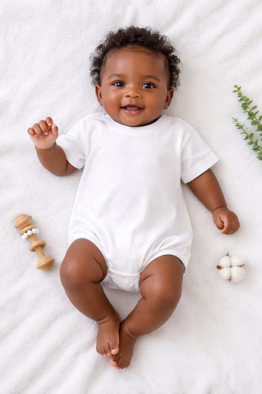 Classic White T-shirt Bubble Romper