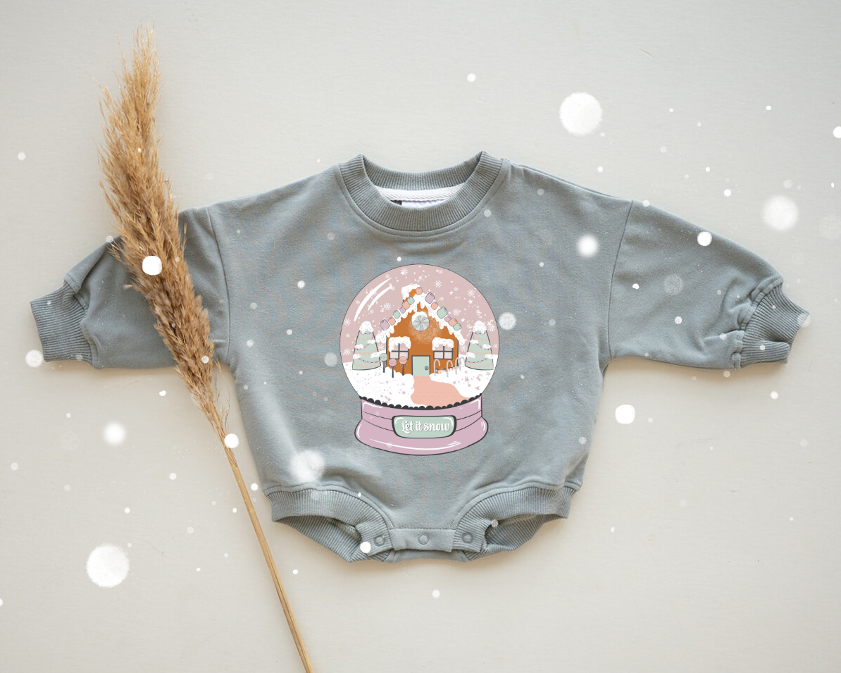 Snow Globe Oversized Cozy Romper