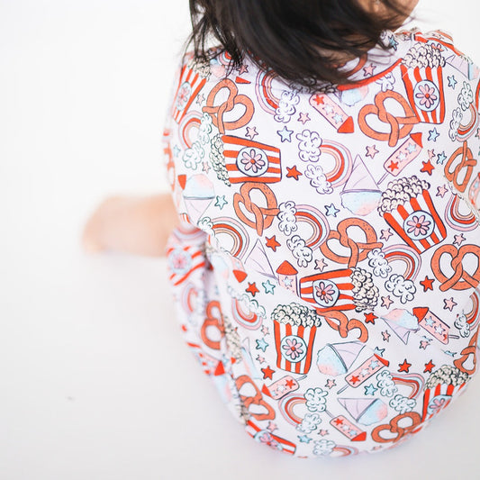T-shirt Bubble Romper - Carnival Summer (Final Sale Clearance)