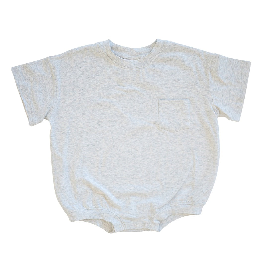T-shirt Bubble Romper - Oatmeal